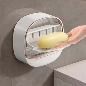Boîte de <span class=keywords><strong>rangement</strong></span> murale en PP pour salle de bain avec couvercle, étanche, pour vaisselle, boîte de <span class=keywords><strong>rangement</strong></span> de voyage, organiseur - Product Image 2