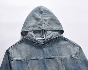 6786-XUJO- Felpa di Qualità con Effetto Vintage, <span class=keywords><strong>Giacca</strong></span> in Denim con Cappuccio Lavato <span class=keywords><strong>Etro</strong></span> per Uomo - Product Image 2