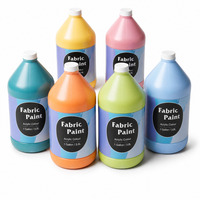 Ensemble de peinture textile de 3,8 L, non toxique, résistant à la décoloration, flexible, pour chaussures en toile, baskets