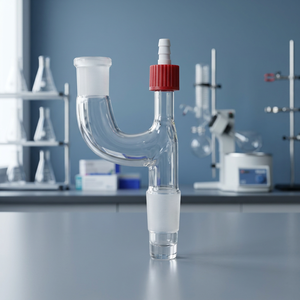 La verrerie de laboratoire Swan Neck est un équipement en verre spécialement conçu pour les applications de laboratoire, destiné à la manipulation contrôlée des liquides. - Product Image 2