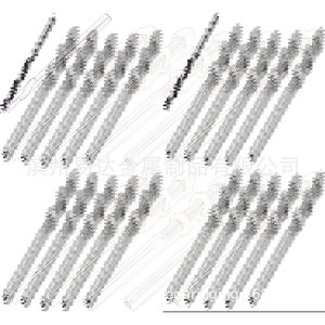 Conector de cable de acero T316, varilla recta de 1/8 3/16, accesorios para cable de acero para barandillas, uso general - Product Image 1