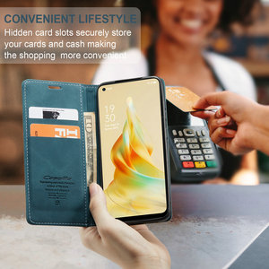 2025 New Arrival Sang Trọng Từ Lật Da Bìa Trường Hợp Điện Thoại Cho Oppo Reno 8T 4G Điện Thoại Di Động Phụ Kiện - Product Image 2