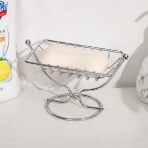 High-end <b>Light</b> Luxury Rectangle Drain Stainless Steel Soap Holder Rack Suction Cup <b>Wall</b> Mount Waterproof Modern Design for - Product Image 6