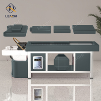 Bac de Lavage Massant Moderne de Salon, Table de Soin Capillaire Thaïlandais, Lit de Shampooing Spa pour Salon de Coiffure