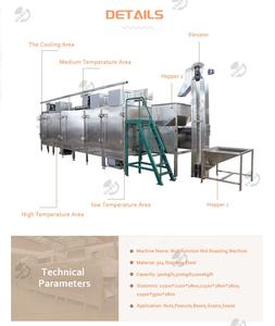 Transportador de cinta de Gas, secado, refrigeración, pistacho tostado, nueces de cacao, anacardo, tostador de cacahuetes, máquina tostadora de nueces de tierra continua - Product Image 3