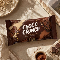 Sachets d'emballage personnalisés pour barres chocolatées vides, scellés au dos, en forme de coussin, en plastique imprimé de qualité alimentaire, laminés en feuille, pour snacks et bonbons