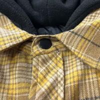 Veste en flanelle à carreaux épais et chauds pour hommes, chemise doublée à manches longues, fermeture éclair, grande taille, manteau polaire S-5XL