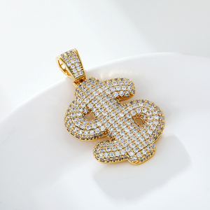 X000709127 XUPING joyería signo de dólar colgante personalizado sintético dijes colgantes personalizados para la fabricación de joyas DIY - Product Image 3