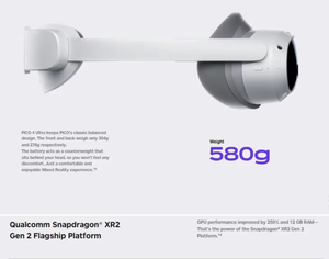 Kính thực tế ảo hỗ trợ thực tế ảo và thực tế tăng cường PICO 4 Ultra 256G hoàn toàn mới với màn hình hiển thị thị giác hai mắt 4K+ nâng cao trải nghiệm VR trên <span class=keywords><strong>PC</strong></span> - Product Image 3