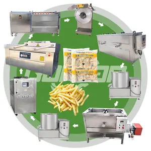 Production Machine Processing Half Fryed Franches Fry Small Potato Chip Crisp Make Line for Sale in India