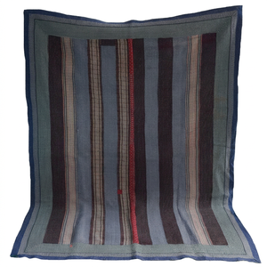<b>Vintage</b> Handmade Stripe Kantha <b>Quilt</b> Indian Heavy Kantha Blanket - Product Image 1