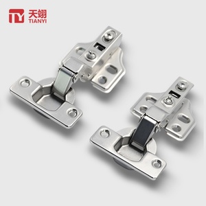 Furniture Cabinet Stationary Cold Rolled Steel Hydraulic <b>Cushion</b> Silent Hinge for Kitchen Dining Room - Product Image 1
