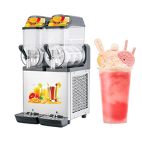 Cuisine commerciale équipement de réfrigération en acier inoxydable automatique 1 réservoir Granita boisson congelée Slushy Machine pour la maison hôtels