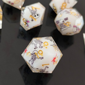 Đầy màu sắc sống động cao cấp miễn phí câu chuyện DND RPG nhựa xúc xắc thiết lập cho bảng trò chơi - Product Image 2