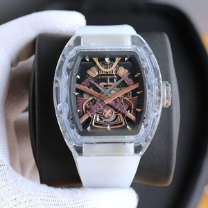 Reloj Mecánico Automático Tourbillon de Alta Calidad con Caja de Cristal Única y Lujosa de 47 mm Darth Knight para Hombre - Product Image 1