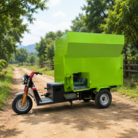 Chariot d'alimentation électrique automatique à batterie pour bétail et veaux, machine d'alimentation pour élevage