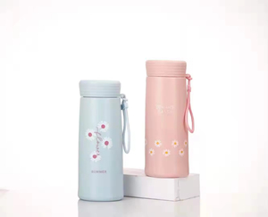 Manufacturer Cheaper Hiking Outdoor Sport Portable <b>Hot</b>/<b>Cold</b> Water Children Kids School Cute Gift Customizable Glass Water Bottle - Product Image 4