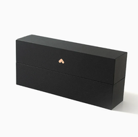 Boîte à thé et chocolat rigide haut de gamme personnalisée, étanche, avec compartiment, couvercle à charnière, base et doublure en éponge