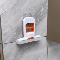 Serpillère pliable auto-essoreuse, essorage à une main, pour cuisine et salle de bain, nettoyeur de sol portable pour petits espaces, mini serpillère
