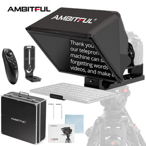 Ambitful T14 PRO, apuntador de pantalla grande, entrevista profesional, teleprompter plegable para teléfono inteligente, cámara DSLR, grabación de vídeo en vivo - Product Image 1