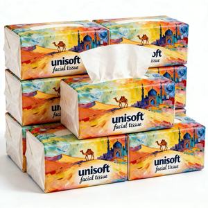 OEM/ODM Unisoft – Mouchoirs en papier doux et personnalisés, respectueux <span class=keywords><strong>de</strong></span> la peau, pour la maison, les restaurants et l'extérieur, en pure pâte <span class=keywords><strong>de</strong></span> bois vierge - Product Image 3