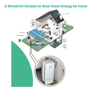 Аккумулятор солнечной энергии, Аккумулятор Lifepo4, бытовая батарея 6,1 кВтч 10,2 кВтч 14,3 кВтч 51,2 В, литий-ионный аккумулятор - Product Image 3