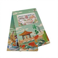 Livre souvenir de voyage personnalisé de luxe, impression 3D pop-up, livre à couverture rigide pliable avec impression de sites touristiques et monuments