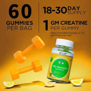 Reliable and Good <b>Pre</b>-<b>workout</b> Muscle Creatine Monohydrate Gummies <b>Supplement</b> Mushroom Gummies Candy - Product Image 2