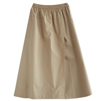 Nouvelle Collection Été 2026 – Jupe-culotte de Travail Chic à Taille Haute et Cordon de Serrage, Coupe Ample, Grande Taille, Kaki – Vente en Gros