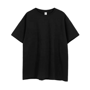 Camiseta Lisa de Cuello Redondo 100% Algodón 260gsm Personalizada al por Mayor, Camiseta Pesada en Blanco para Impresión OEM ODM, Ropa Urbana - Product Image 2
