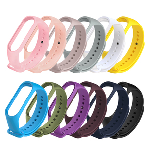 Deporte correa de reloj de pulsera de silicona banda de <span class=keywords><strong>Xiaomi</strong></span> Mi Band 3 4 5 pulsera Miband gota pulsera inteligente - Product Image 1