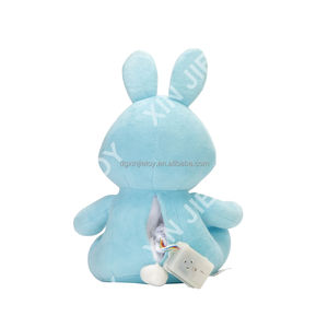 नीले कढ़ाई छोटे खरगोश प्लग खिलौने नरम खिलौना खरगोश अनुकूलन योग्य प्लश खिलौना खरगोश अनुकूलन योग्य प्लश खिलौना - Product Image 4