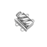Fermoirs OT en argent sterling 925 pour la fabrication de bijoux, fermoirs de collier de perles DIY, fermoirs de 6 mm, breloques de sac, fermoirs de bracelet cœur 18 carats