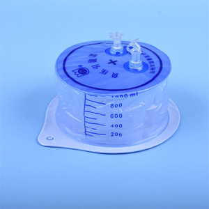 Dispositif de drainage à pression négative jetable bleu et blanc Shuangling Medical avec tube de connexion, stérilisation et pression - Product Image 2