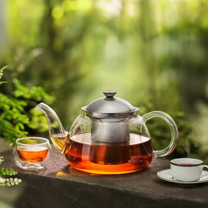 Borosilicate Glass <b>Teapot</b> (1Lt) Transparent 07401000IVV - Product Image 3