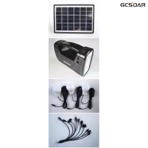 Système d'énergie solaire domestique GCSOAR RS-18N 3W/9V avec panneau solaire en silicium polycristallin, câble de 5 m, batterie au plomb-acide CE, autonomie de 3 heures, RS-18N Inte - Product Image 6