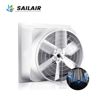 Ventilador de Extracción Industrial de Fibra de Vidrio con Rodamiento Eléctrico de Larga Duración, Carcasa de FRP, OEM/ODM, 110-240V, para Animales de Granja
