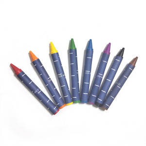Crayones de Cera de 8 Colores de la Marca De Couleurs Art Supplies, Crayones Redondos No Tóxicos en Caja de Colores - Product Image 4
