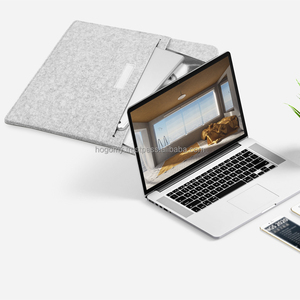 Computer Laptop and Pad <b>Tablet</b> Inner <b>Bag</b> 13 Inches Felt <b>Bag</b> With Number Shape Computer <b>Bag</b> With PU Logo - Product Image 1