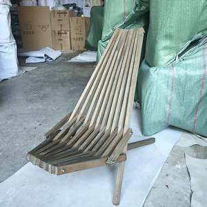 Set di Mobili da Esterno per Giardino, Patio, Balcone, Sdraio, Tavolino da Tè, Sedia Pieghevole in Legno Massello per Terrazza - Product Image 6