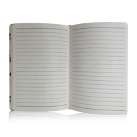 Carnet de notes écologique à couverture rigide, motif fleur rose, 5A, élégant, disponible