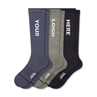 Chaussettes de mollet pour hommes de haute qualité personnalisées, logo personnalisé OEM, chaussettes hautes pour le sport, chaussettes de compression athlétique