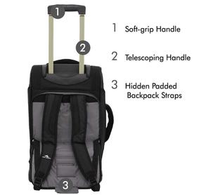 Có thể tháo rời dây kéo Ba lô Xe đẩy xách tay cabin Túi du lịch túi bánh cán hành lý nhỏ Túi Duffel - Product Image 3