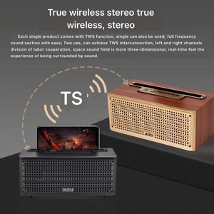 Sản phẩm bán chạy nhất caja Para altavos de madera enceinte Bois altavoces Hộp âm thanh gỗ cổ điển Bluetooh loa với đứng - Product Image 4