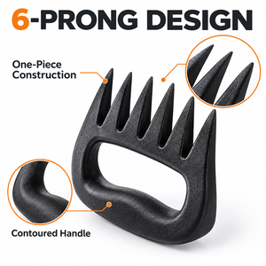 Meat Shredder Claws for Pulled Pork BBQ Meat Claws with Non-Slip Handles, Heat Resistant <b>Barbecue</b> Shredder Tool - Product Image 2