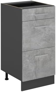 Concrete-drawer base cabinet 60 cm