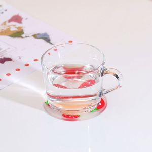 Sous-verres personnalisés en PVC souple 2D, motif fruits, en caoutchouc et silicone - Product Image 1