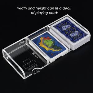 Support de <span class=keywords><strong>rangement</strong></span> pour cartes en acrylique à 2 niveaux, organisateur de cartes de ressources pour le jeu de société Catan Settlers - Product Image 5