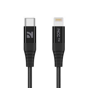 Cable NCC Serie Super Value XC-1304 de 1M, Carga Rápida, Cable de Datos USB-C a Lightning 2A con Conectores de Aluminio Trenzados Resistentes - Product Image 1
