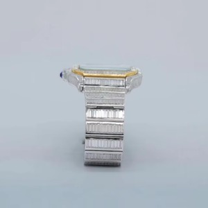Reloj de Lujo de Edición Limitada para Hombre con Diamantes Moissanite de Claridad Iced de Calidad Premium, Cuarzo y Acero Inoxidable Automático - Product Image 6